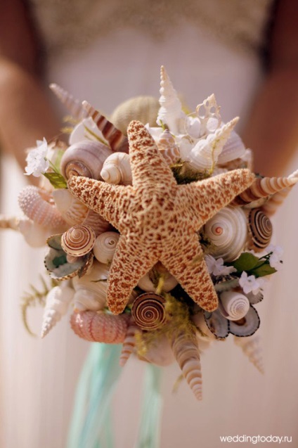 Ötletek egy esküvő a tengeri stílusú dekoráció és kellékek