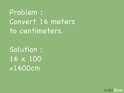 Hogyan lehet átalakítani centiméter méter