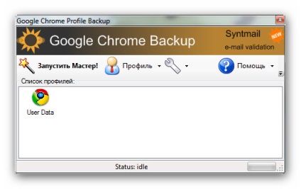 Hogyan kell menteni a Google Chrome profil