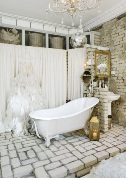 Kő a fürdőszobában - 44 fotó hangulatos belső ötletek