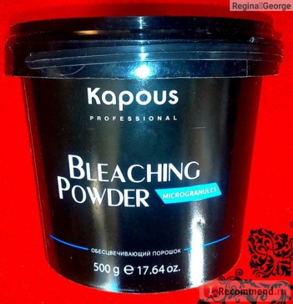 Világosodó Powder kapous fehérítés pawder mikrogranulátum - „könnyítsen sötét haja az ideális