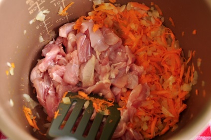 Pilaf csirke (a kertben) - lépésről lépésre recept fotók