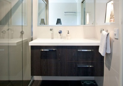 Lóg szekrény a mosogató alatt a fürdőszobában rögzítési technológia lépésről lépésre