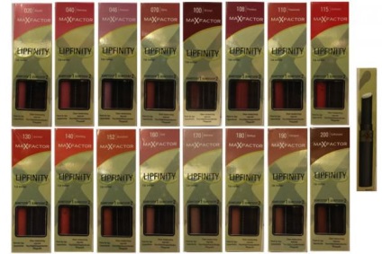 Rúzs Max Factor Color Elixir lipfiniti, színpaletta, vélemények, ár