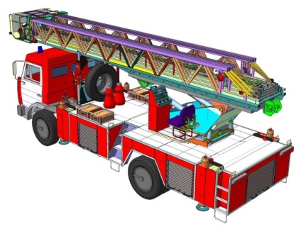 Пожежні висувні автодрабини типу ал 30 і ал 50 з гідравлічним приводом - основні елементи