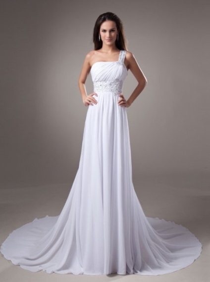 Esküvői ruha stílusok a görög stílusban, modellek, kellékek, fotók