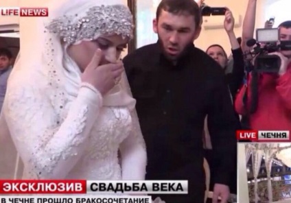 Csecsen „az évszázad esküvőjét” szomorú menyasszony tánc Kadirov és egyéb furcsaságokat