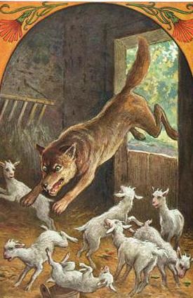 Gyermek mese Wolf és a hét kis gyerekek A történet a telek, a film adaptációja