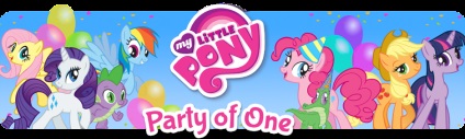 Gyermek párt stílus - My Little Pony - saját - Gratulálok!
