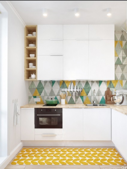 A design egy kis méretű konyha (konyha) A design egy kis méretű konyha
