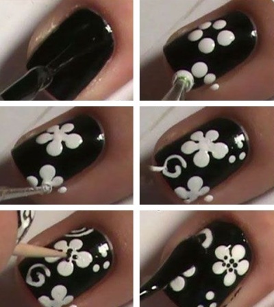 Nail Design - lépésről lépésre, hogy hozzon létre egy rajz (akril akvarell) Nail Design - lépésről lépésre, hogy hozzon létre egy rajzot