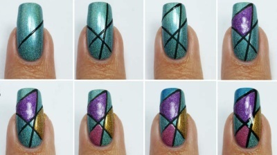 Nail Design - lépésről lépésre, hogy hozzon létre egy rajz (akril akvarell) Nail Design - lépésről lépésre, hogy hozzon létre egy rajzot