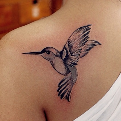 Fotók és érték kolibri tattoo (tetoválás egy kolibri) Fotók és érték kolibri tetoválás