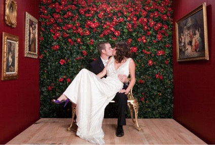 Photo-zóna az esküvői fotók és tervezési ötletek