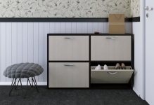 Cipő szekrény cipő a folyosón keskeny kaloshnitsa IKEA, saját kezével egy ülés, egy fényképet, amelyen egy tükör (Cipő szekrény) Cipő szekrény cipő a folyosón keskeny kaloshnitsa IKEA, saját kezével egy ülés, egy fotót egy tükör,