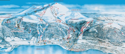 Åre síterep - turisztikai cég geo (magasság méter maximum) Åre síterep - turisztikai cég geo