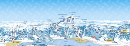 Åre síterep - turisztikai cég geo (magasság méter maximális hossz) Åre síterep - turisztikai cég geo