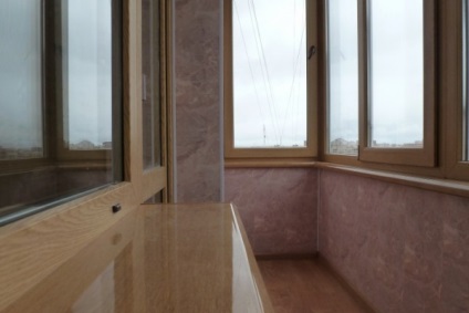 Érdekes ötletek befejező erkélyek és loggiák a kezüket a Hruscsov fotó