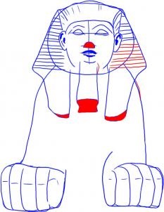 Hogyan kell felhívni egy egyiptomi szfinx - dolgozzon képzeletbeli állatok