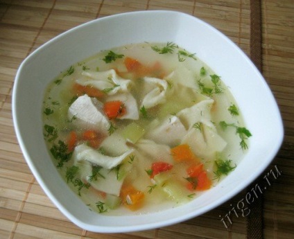 Hogyan kell főzni a leves diéta (csirke) leves recept fogyás