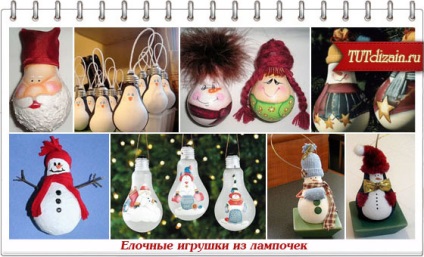 Hogyan készítsünk karácsonyi díszek ki a régi izzók (fa) Hogyan készítsünk karácsonyi díszek ki a régi izzók