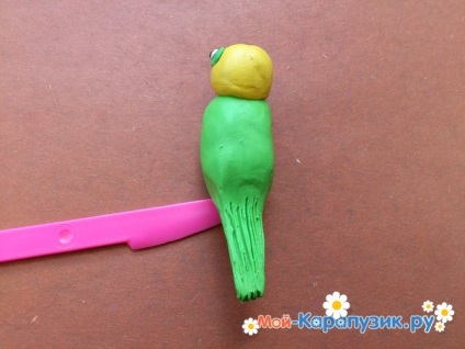 Amint vak Parrot gyurma 1 (Parrot) Mint egy vak papagáj a plasztikákat 1