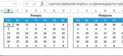 Hogyan lehet létrehozni egy naptári excel