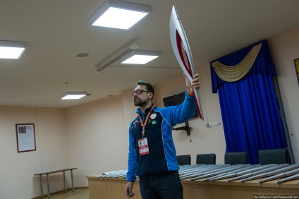Én egy torchbearer - (Krasnodar voltak a fáklyát hordozói) Voltam torchbearer -