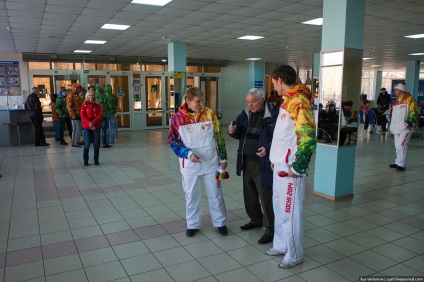 Én egy torchbearer - (Krasnodar voltak a fáklyát hordozói) Voltam torchbearer -