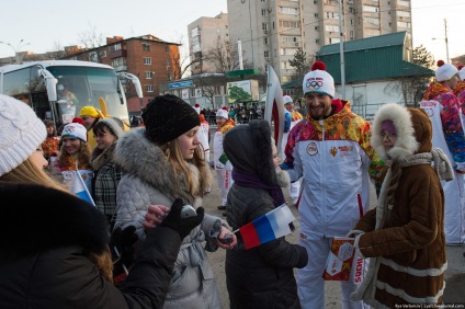 Én egy torchbearer - (Krasnodar voltak a fáklyát hordozói) Voltam torchbearer -