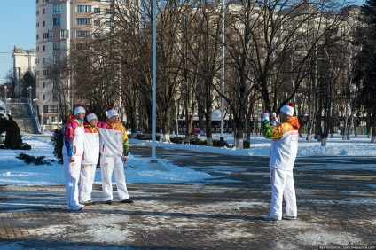 Én egy torchbearer - (Krasnodar voltak a fáklyát hordozói) Voltam torchbearer -