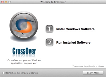 Hogyan fut az alkalmazás ablakokat crossover mac