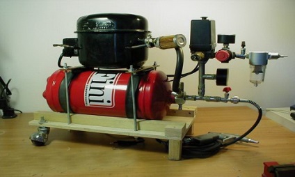 Kompresszor airbrush kezeddel (kéz) Kompresszor airbrush a kezüket
