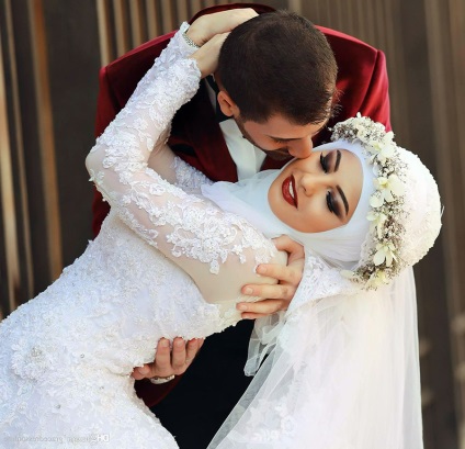 Гарний весільний хіджаб і фото мусульманських наречених