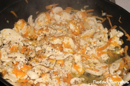 Csirke filé káposzta-lépésre recept fotók (káposzta) Csirke filé káposzta-lépésre recept fotókkal