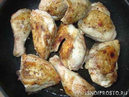 Csirke grúz - egy lépésről lépésre recept fotókkal, és finom és egyszerű
