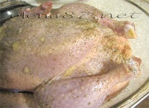 Csirke sült a kemencében, gomba, csirke egész ízletes sült bármilyen hőmérsékleten
