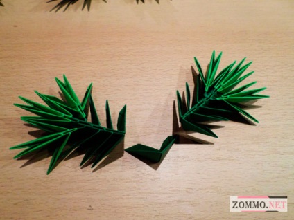 Új origami karácsonyfa papírból kezeddel áramköri szerelvényből
