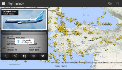 Online repülőgép radar flightradar24