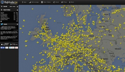 Online repülőgép radar flightradar24