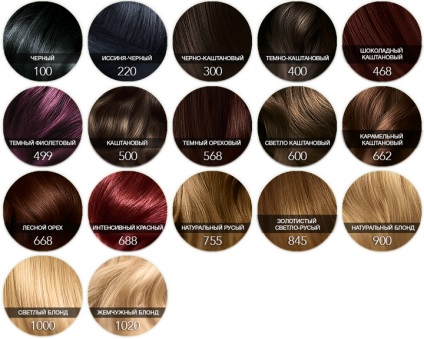 Палітра кольорів фарби для волосся Лореаль, гарньер, Естель - професійні та побутові фарби, фото