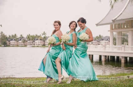 Dress egy esküvő a szigeteken, esküvői ruhák Thaiföldön