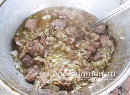 Pilaf sertés - főzés a férfiak (mindenféle filmek, stb) Pilaf sertés - főzés a férfiak
