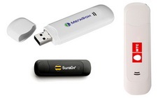 Flash és a Unlock (unlock) USB modem kártyájával különböző szolgáltatók