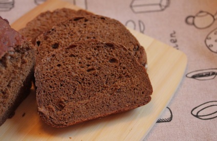 Egyszerű és finom receptek kenyeret a kenyér készítő (BORODINO rozs recept) Egyszerű és finom receptek kenyeret a kenyérsütő