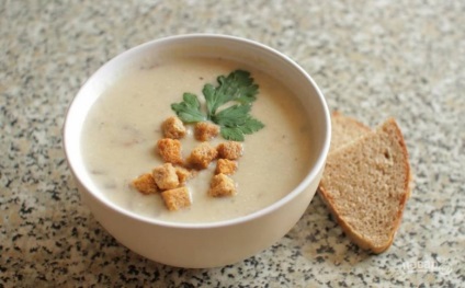 Sajtkrém leves csirke - lépésről lépésre recept fotók