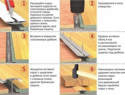 Közös a laminált és csempe anya nélkül, mint a seggét