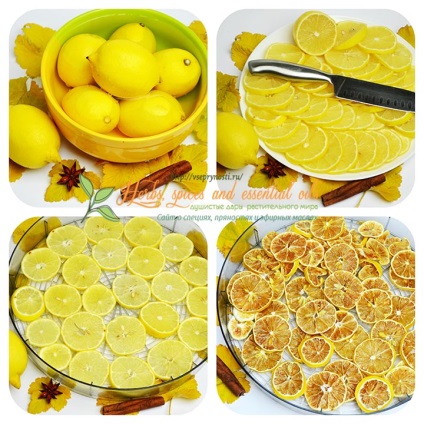 Szárított citrom - lépésről lépésre recept fotókkal