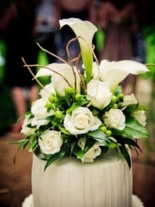 Esküvői torta Calla liliom (sütemények) Esküvői torta Calla liliom
