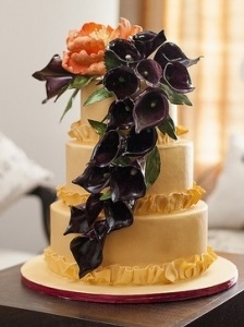 Esküvői torta Calla liliom (torta Calla liliom) Esküvői torta Calla liliom